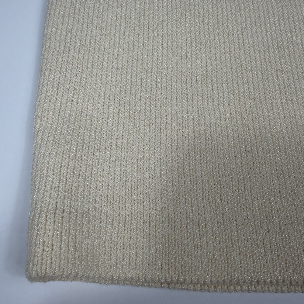 St. John Basics Santana Knit Cream Wool Pencil Skirt Size 6 Vintage - Picture 4 of 6